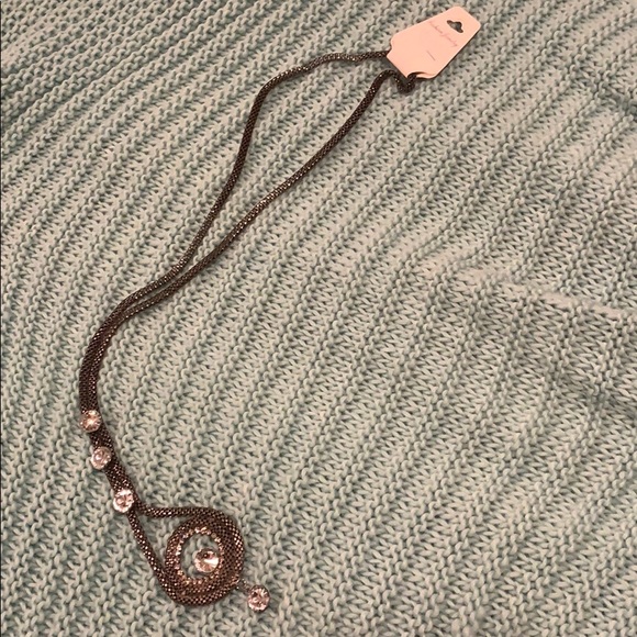 Long Black Silver Fashion Jewelry Necklace - Picture 4 of 4